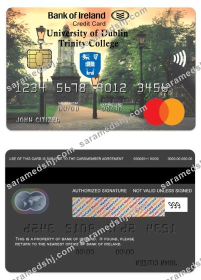 Ireland Bank of Ireland Affinity credit mastercard